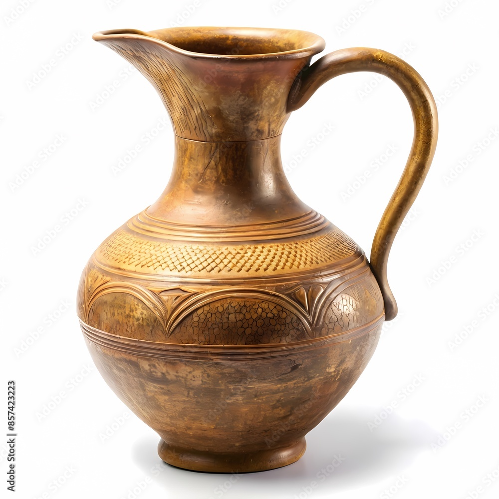 Middle Eastern Pitcher with Traditional Patterns for Home Decor Middle Eastern Pitcher with Traditional Patterns for Home Decor
