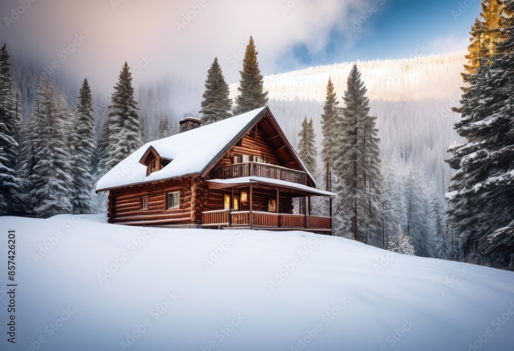 picturesque mountain cabin rising smoke, remote, isolated, secluded, hideaway, serene, peaceful, tranquil, cozy, retreat, rustic, idyllic, scenic picturesque mountain cabin rising smoke, remote, isolated, secluded, hideaway, serene, peaceful, tranquil, cozy, retreat, rustic, idyllic, scenic