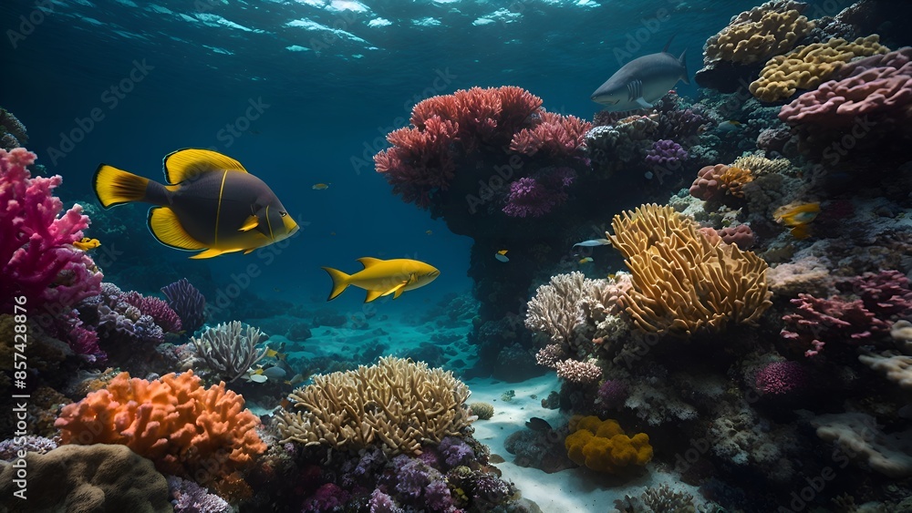 Obraz premium coral reef with fish