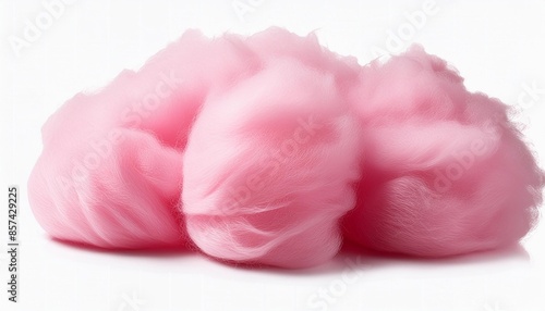 pink cotton candy isolated on a transparent background ai