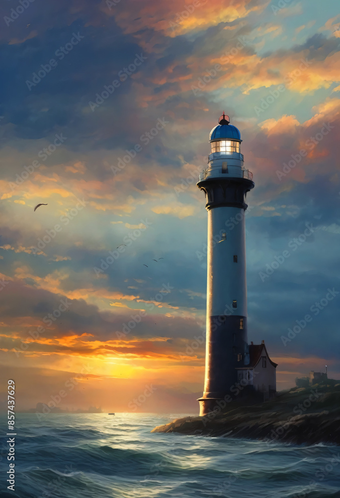 lighthouse on the coast