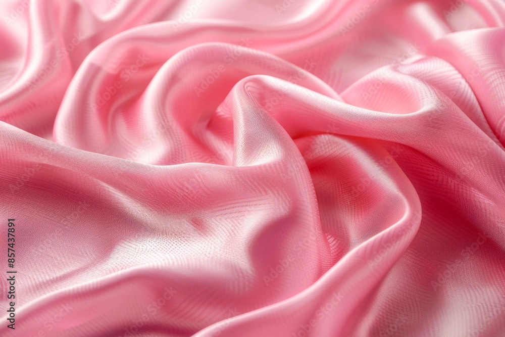 Obraz premium Luxurious Pink Silk Fabric