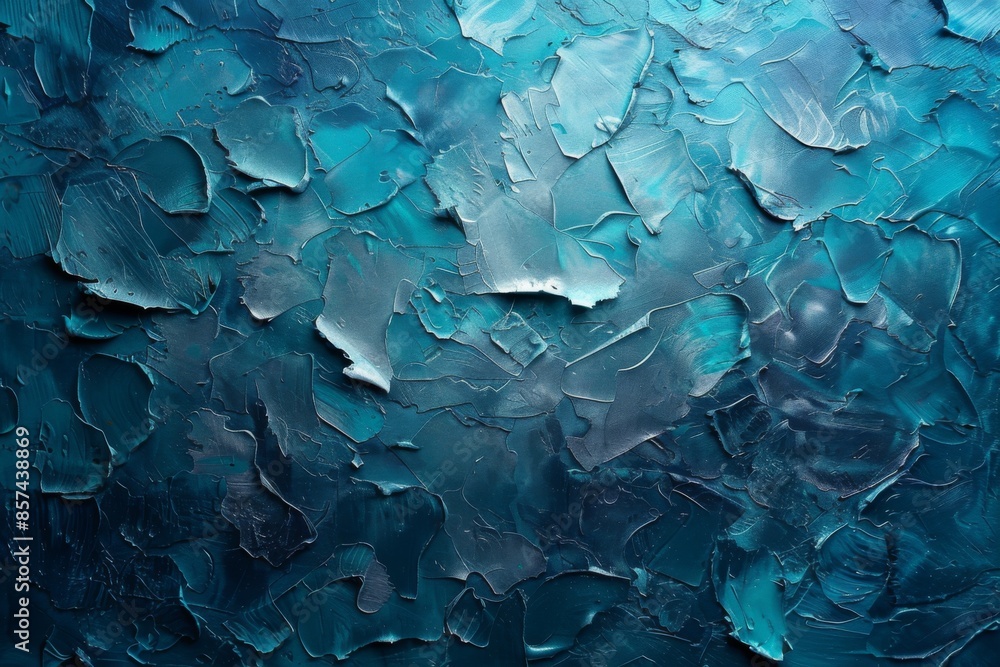 Abstract Blue Textured Painting Abstract Blue Textured Painting