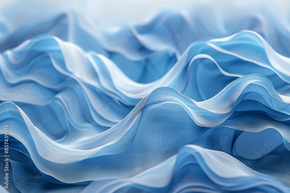 Abstract Wave Patterns in Blue Abstract Wave Patterns in Blue