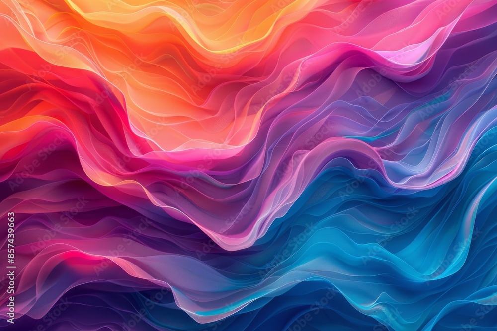 Abstract Colorful Fluid Waves Abstract Colorful Fluid Waves