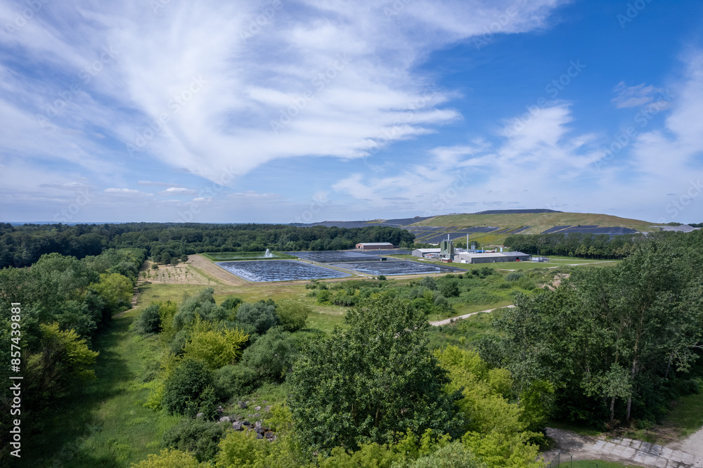 Fototapeta premium The Ihlenberg landfill site in Mecklenburg-Western Pomerania in northern Germany