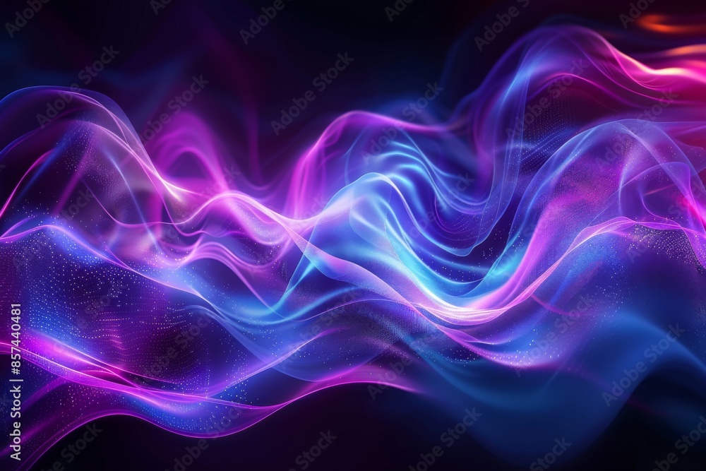 Abstract Neon Waves