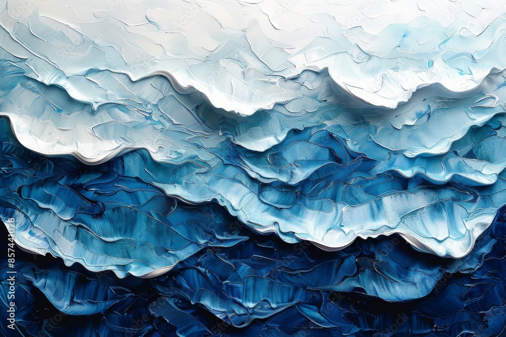 Obraz premium Abstract Ocean Waves