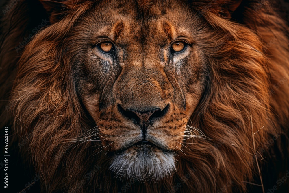 Naklejka premium Majestic Lion Portrait