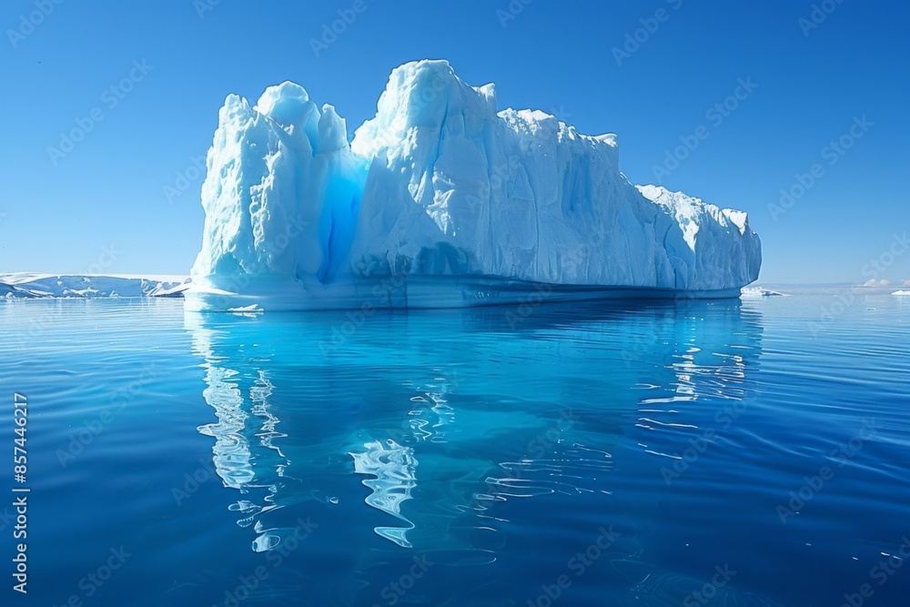 Majestic Iceberg in Pristine Arctic Waters Majestic Iceberg in Pristine Arctic Waters