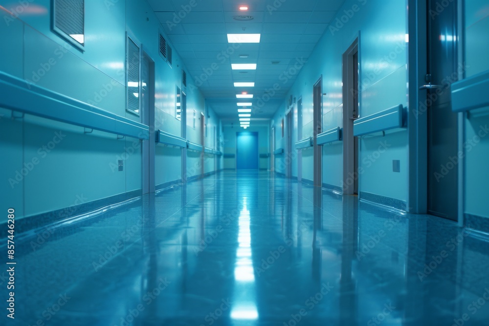 Empty Hospital Corridor Empty Hospital Corridor
