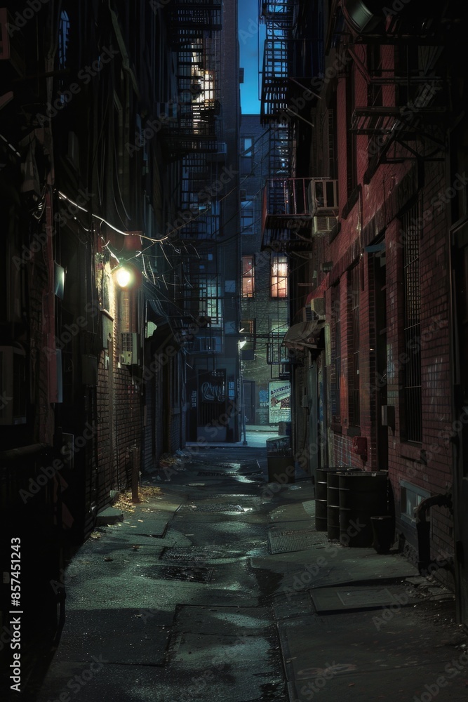 Nighttime cityscape with buildings and lights Nighttime cityscape with buildings and lights