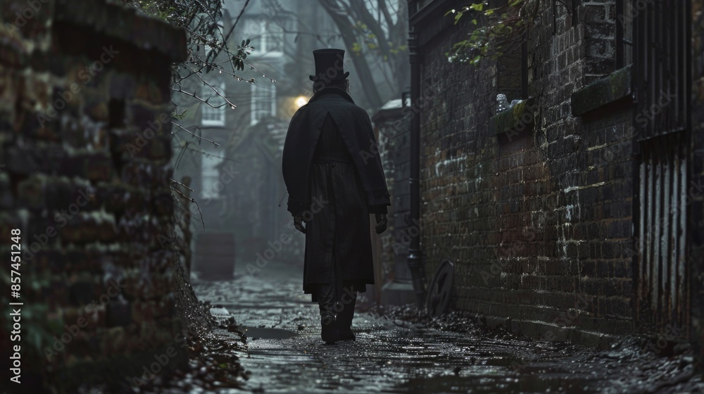 A man in formal attire walks along a city street, great for scenes of elegance or sophistication A man in formal attire walks along a city street, great for scenes of elegance or sophistication