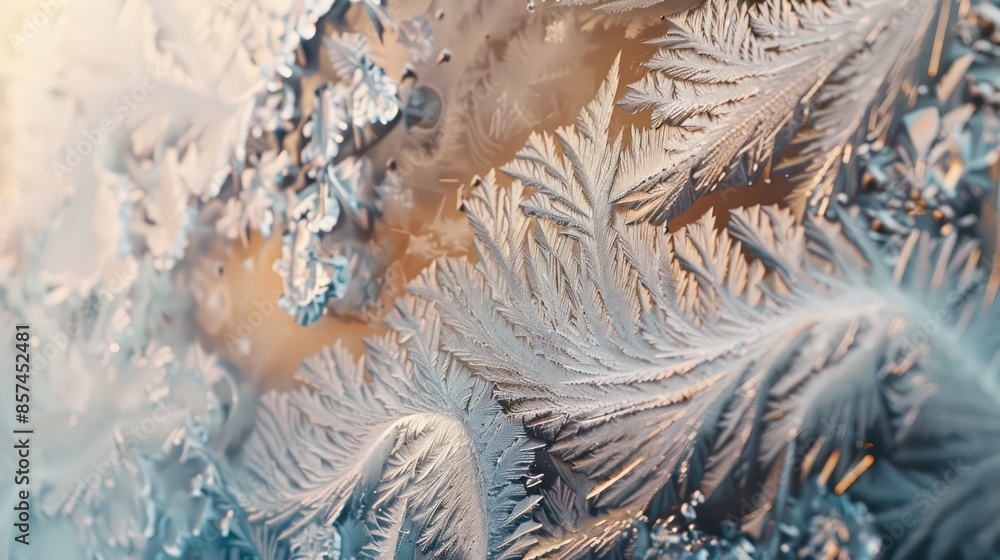 This is frosty pattern on glass winter window This is frosty pattern on glass winter window