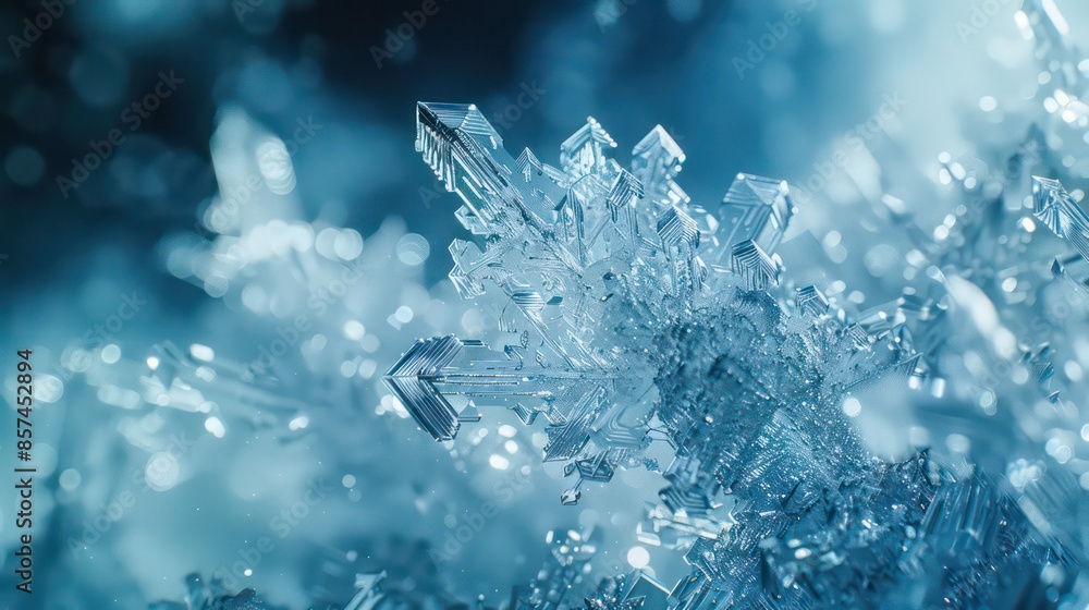A wonderful Christmas snowflake on the snow A wonderful Christmas snowflake on the snow