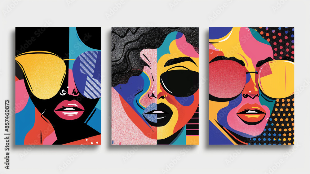 Pop Art Style in Modern Art Posters Pop Art Style in Modern Art Posters