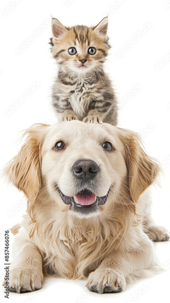 Adorable Friends: Kitten and Puppy Duo Generative AI Adorable Friends: Kitten and Puppy Duo Generative AI