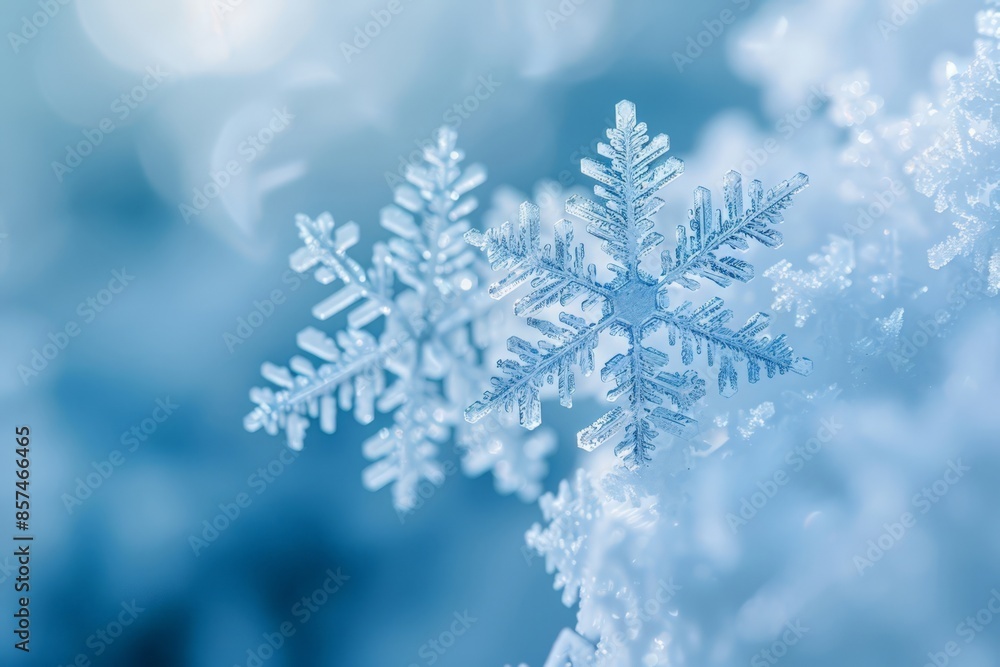 Vivid Blue Ice Crystals with Blurred Background, Soft Light Effect Vivid Blue Ice Crystals with Blurred Background, Soft Light Effect