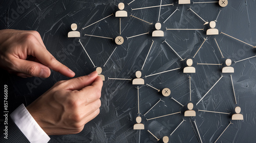 Leaders shape the structure of the human resources network.