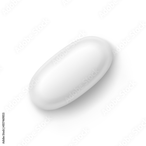 Pill realistic vector set. Medical pills healthcare illustration.