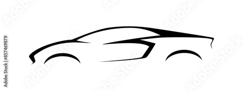 Sport car logo collection. Automobile logotype set. Auto service concept icon.