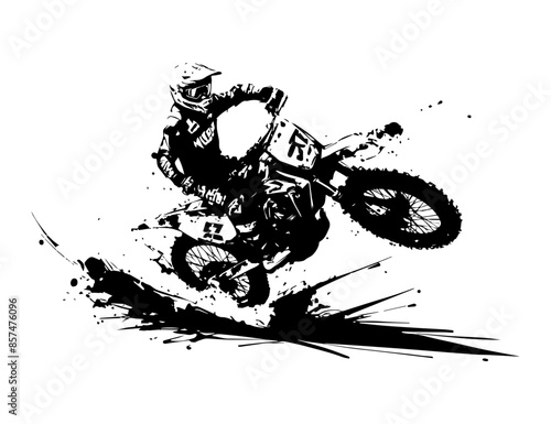 silhouette motocross