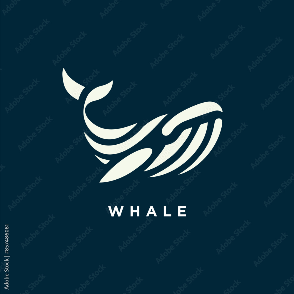 whale logo design concept icon symbol template whale logo design concept icon symbol template