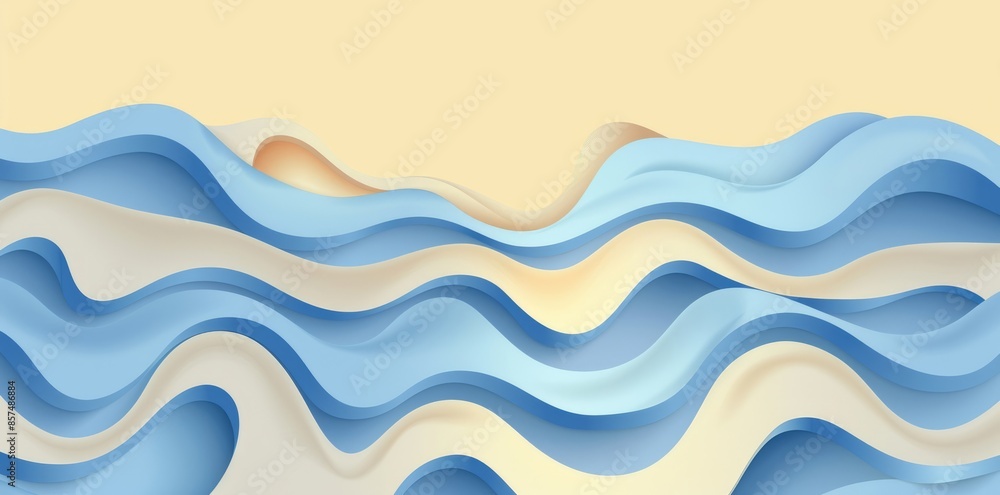Abstract Ocean Waves Pattern Abstract Ocean Waves Pattern