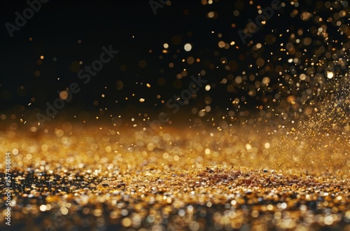 Vivid Gold Confetti Explosion © Riya