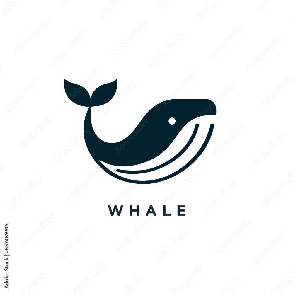 whale logo design concept icon symbol template whale logo design concept icon symbol template