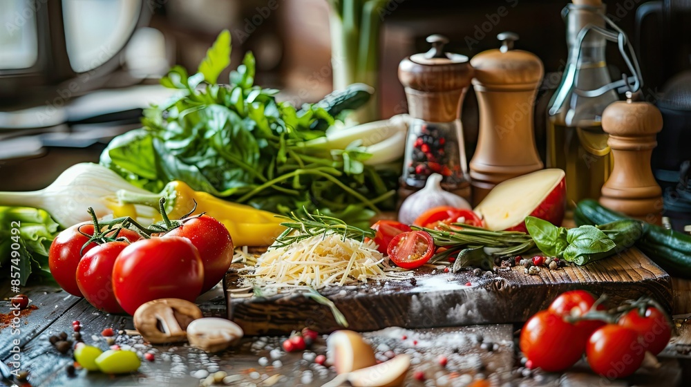 Healthy food and vegetable on the table Healthy food and vegetable on the table