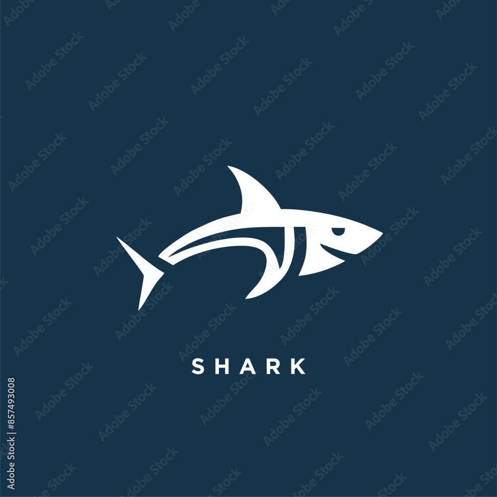 shark logo design concept icon symbol template shark logo design concept icon symbol template
