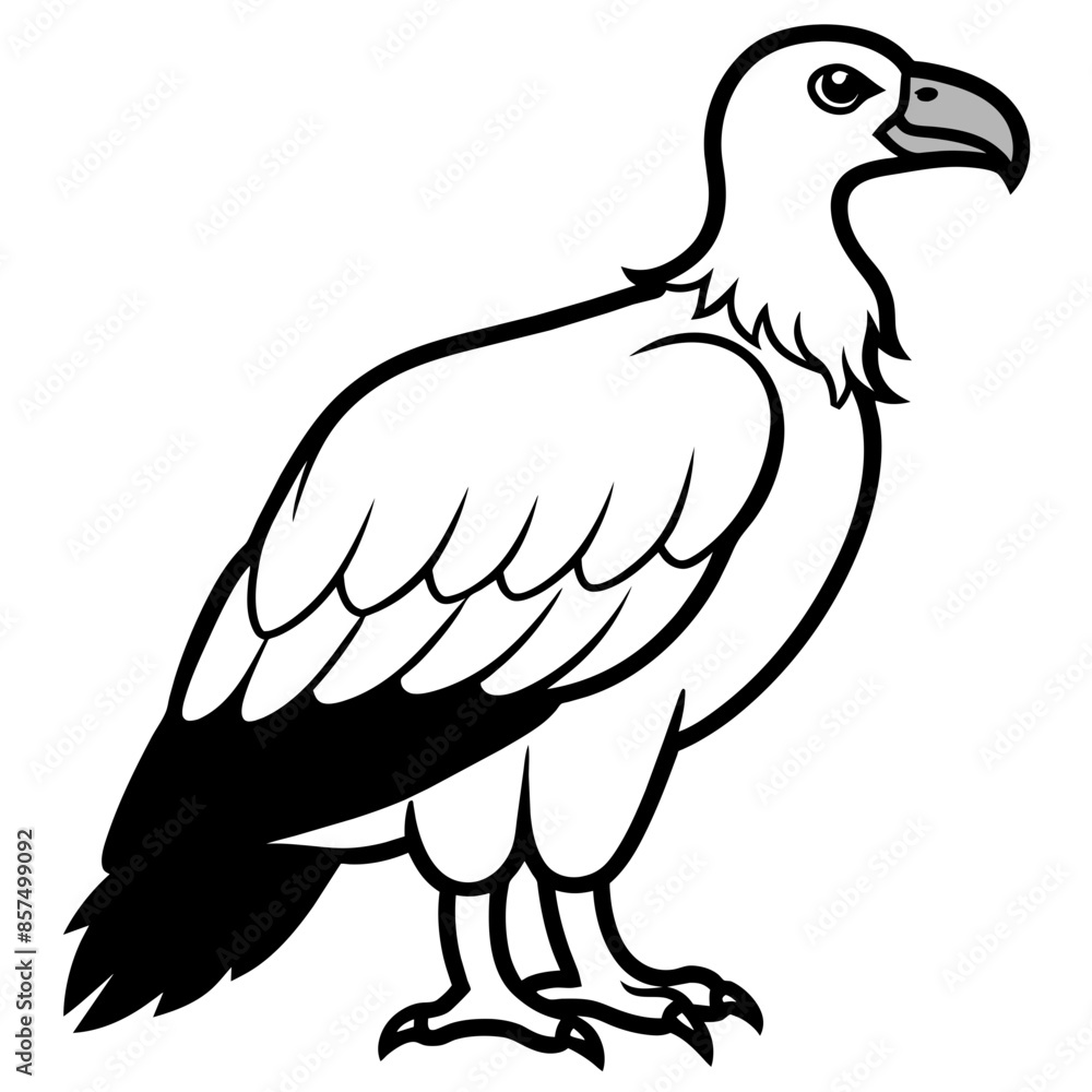 Fototapeta premium Black Vulture Vector Art Stunning Illustration for Your Projects