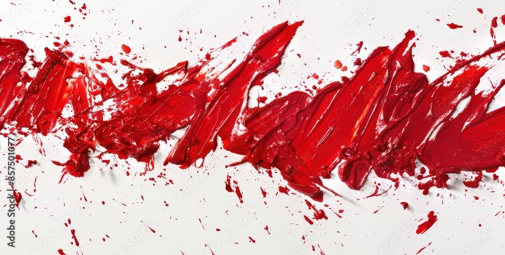Vivid Abstract Painting with Splattered Red Paint, High Contrast Background for Art Advertising or Creative Inspiration. Vivid Abstract Painting with Splattered Red Paint, High Contrast Background for Art Advertising or Creative Inspiration.