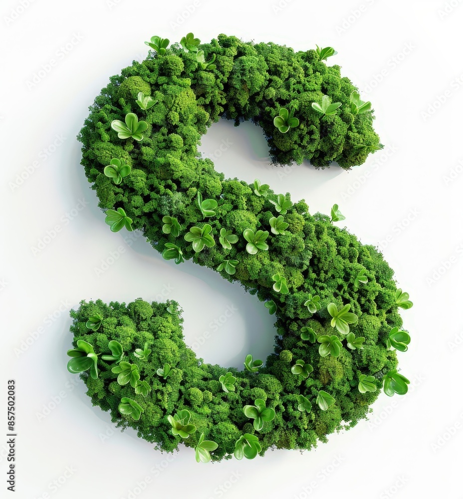 Eco-Friendly Letter Art: Sustainable Typography with Greenery Eco-Friendly Letter Art: Sustainable Typography with Greenery