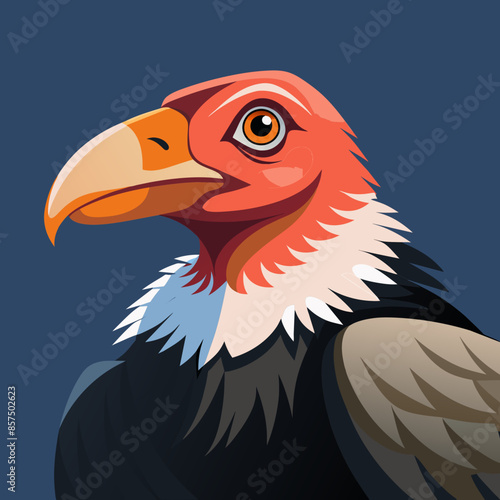 Stunning California Condor Vector Illustration High-Quality Art for Designers photo