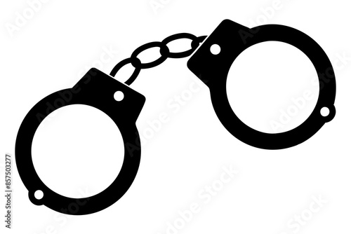 handcuffed icon vector illustration