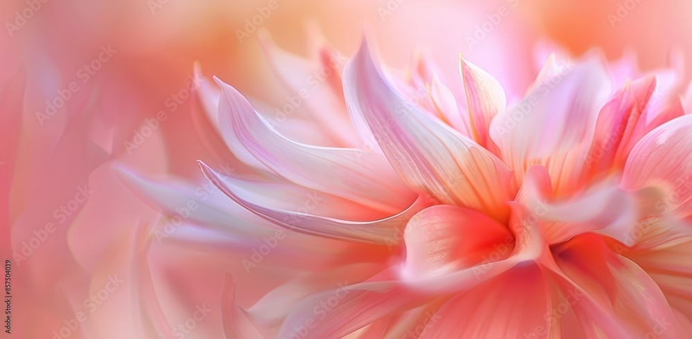 Vibrant Flower Blossom Close-up with Pink and White Hues Vibrant Flower Blossom Close-up with Pink and White Hues