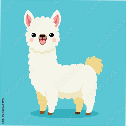 Brighten Your Designs with Cheerful Alpaca Vector Illustrations