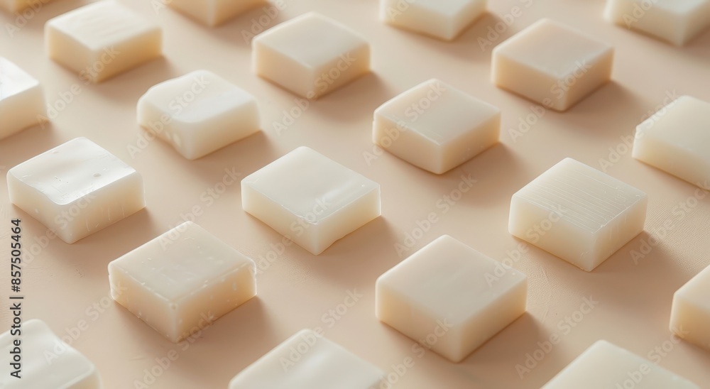 Skin-like Soap Squares on Display Skin-like Soap Squares on Display