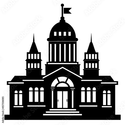 Wallpaper Mural Stunning City Hall Vector Silhouette Free Download & Design Inspiration Torontodigital.ca