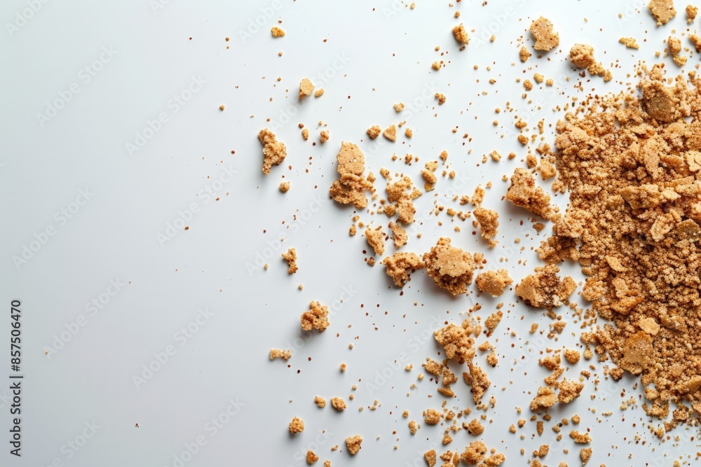 Close-up of Powdered Cinnamon on a White Surface Close-up of Powdered Cinnamon on a White Surface
