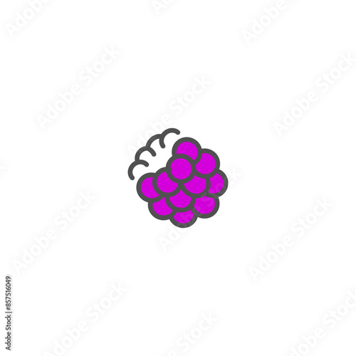 Dewberry Simple Vector Color Line Icons.