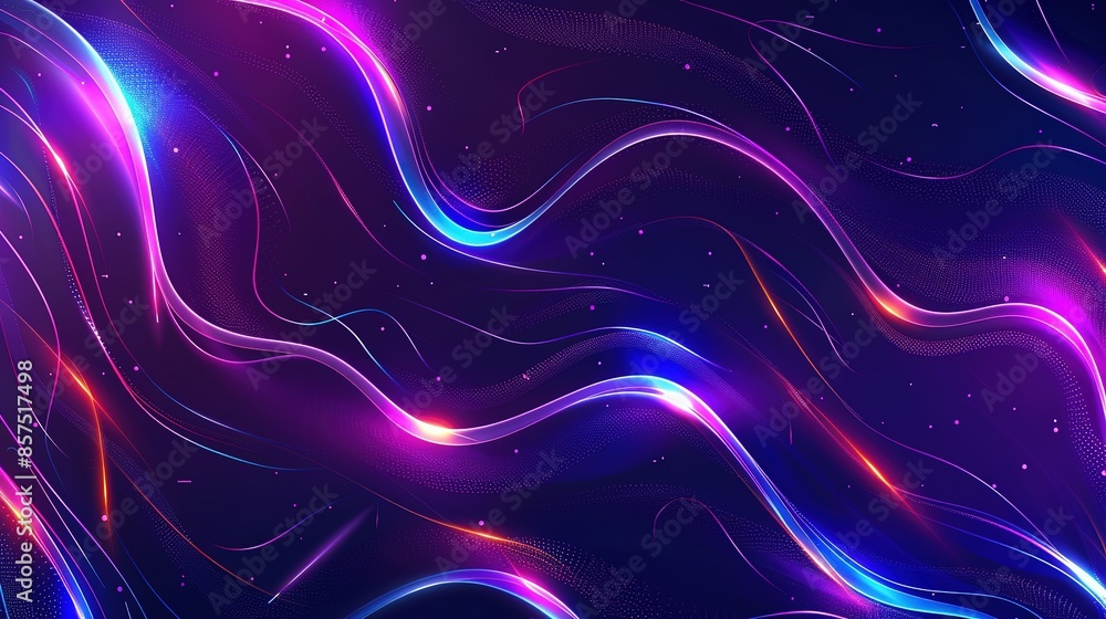 Abstract futuristic background with pink blue glowing neon moving high speed wave lines generative ai image Abstract futuristic background with pink blue glowing neon moving high speed wave lines generative ai image