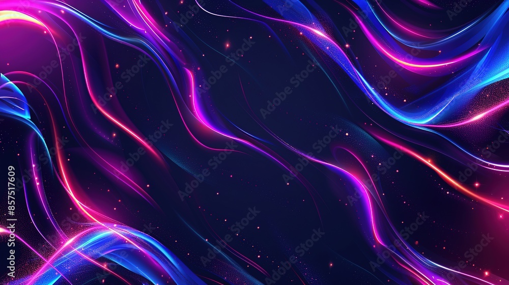 Abstract futuristic background with pink blue glowing neon moving high speed wave lines generative ai image Abstract futuristic background with pink blue glowing neon moving high speed wave lines generative ai image