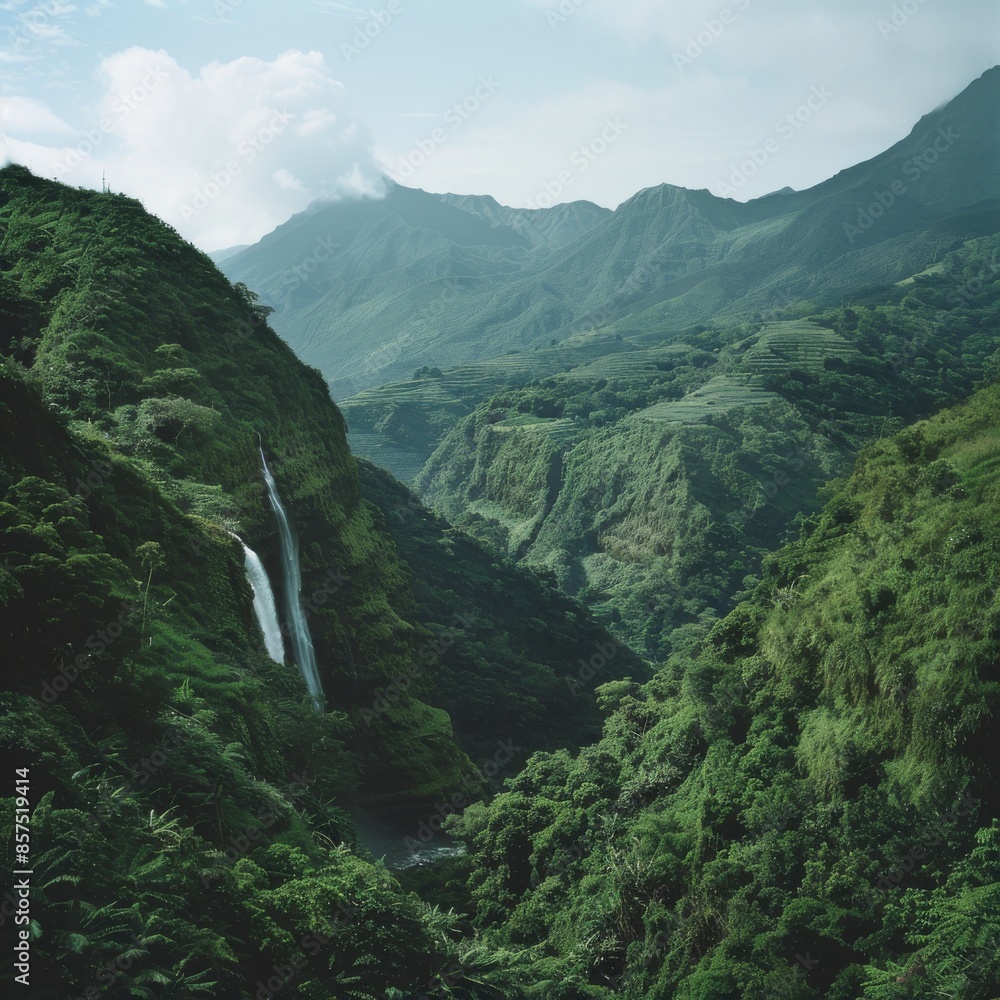 Background of Landscape. Real Photography of Mount Ranges in Spring Background of Landscape. Real Photography of Mount Ranges in Spring