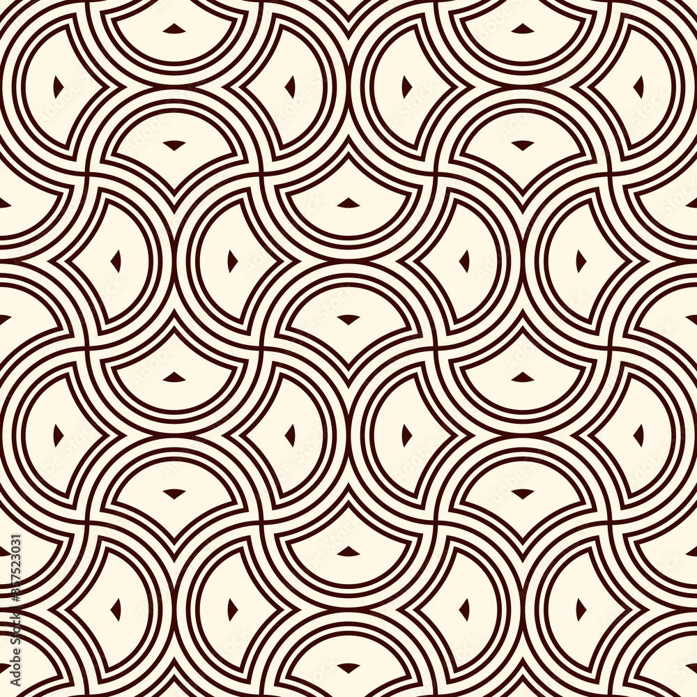 Ogee drop ornament. Repeated maroccan scales mosaic tiles. Scallop shapes motif. Oriental traditional pattern. Arabesque wallpaper. Vector digital paper, textile print. Seamless surface design Ogee drop ornament. Repeated maroccan scales mosaic tiles. Scallop shapes motif. Oriental traditional pattern. Arabesque wallpaper. Vector digital paper, textile print. Seamless surface design