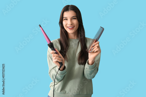 Beautiful young happy woman...