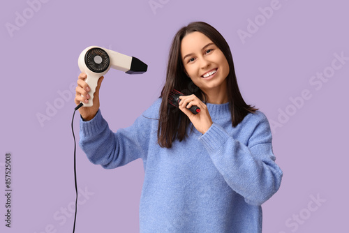 Beautiful young woman with ...