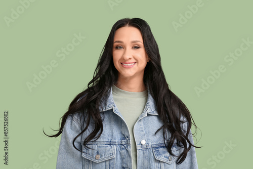 Beautiful young woman with ...